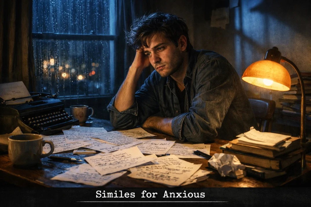 Similes for Anxious