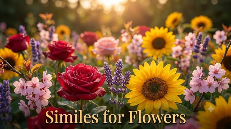 Similes for Flowers