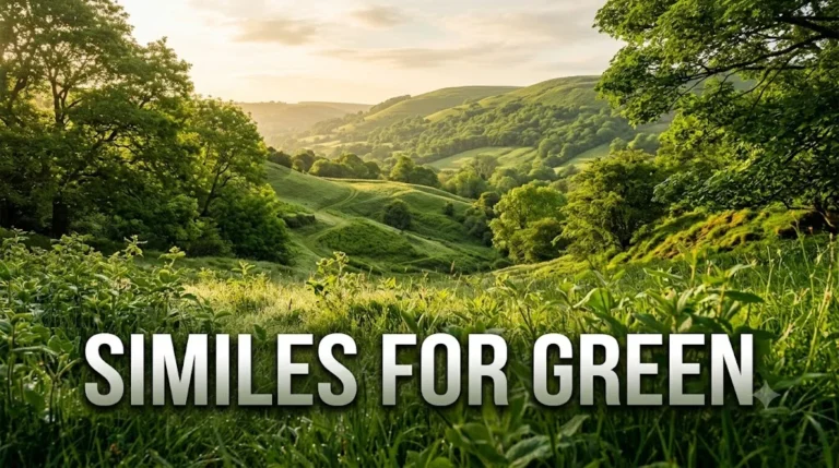 Similes for Green