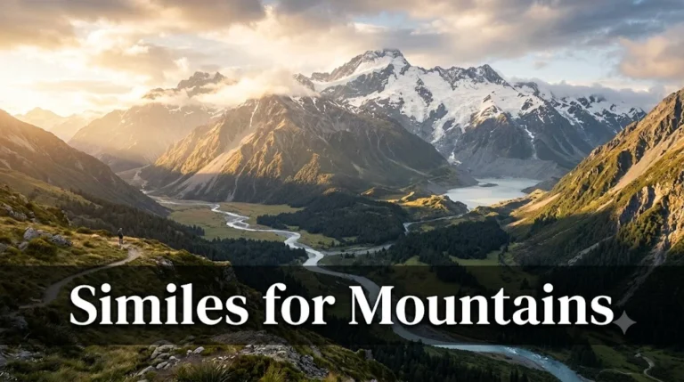 Similes for Mountains