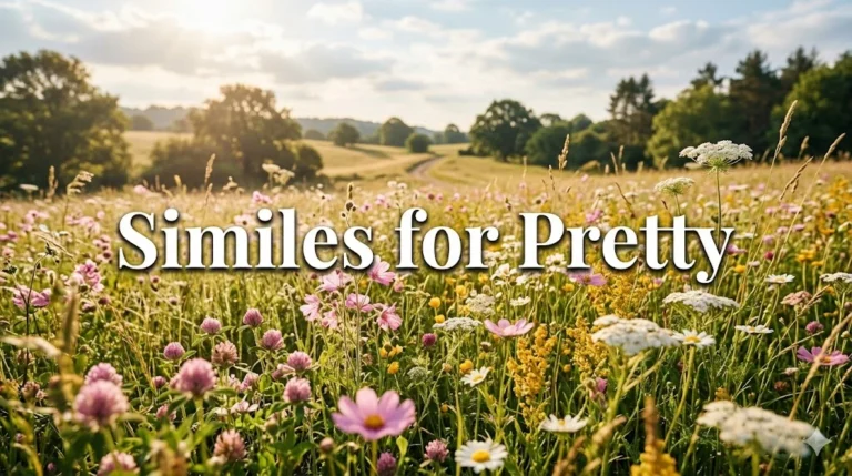 Similes for pretty