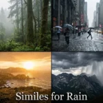 Similes for Rain