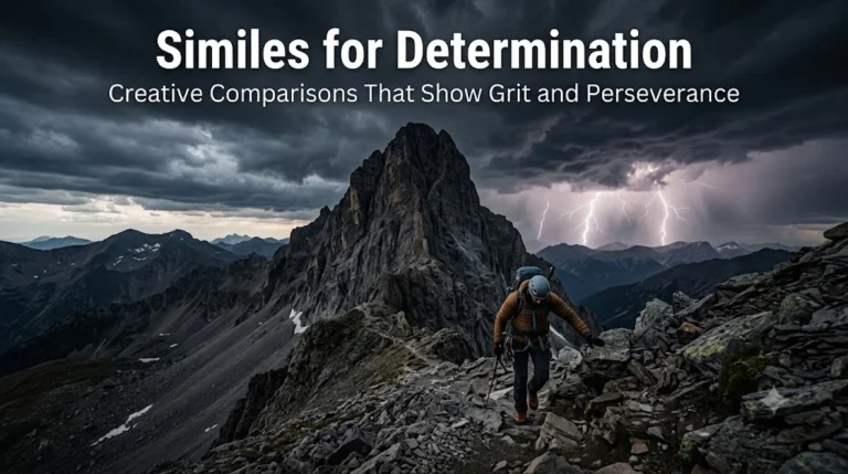 Similes for Determination
