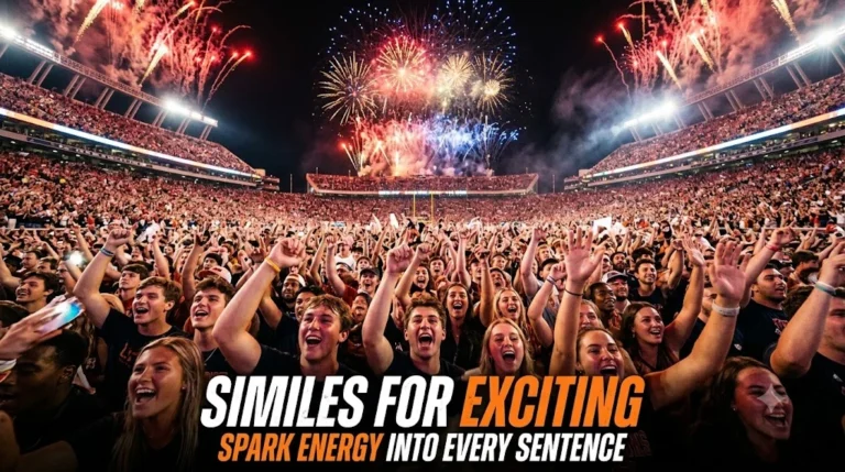 Similes For Exciting