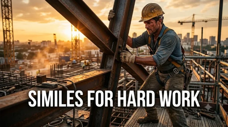 Similes for Hard Work