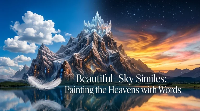 Beautiful Sky Similes