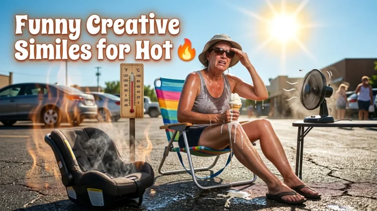 Funny Creative Similes for Hot
