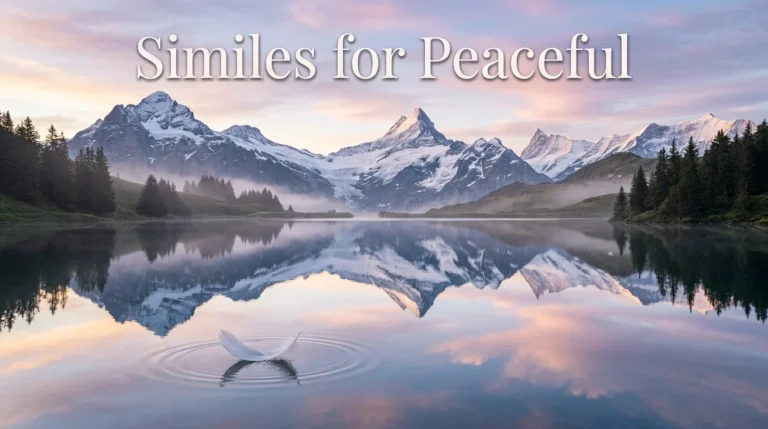 Similes For Peaceful