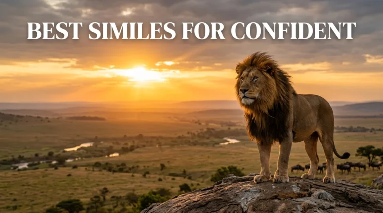 Best Similes For Confidence