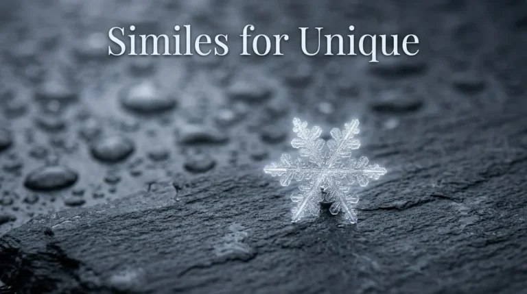 Similes For Unique