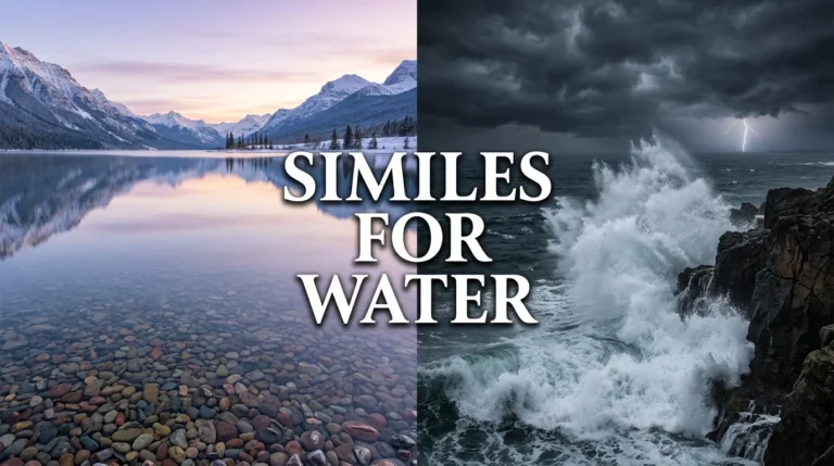 Similes For Water