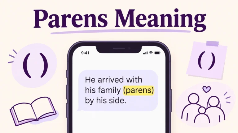 Parens Meaning In Text