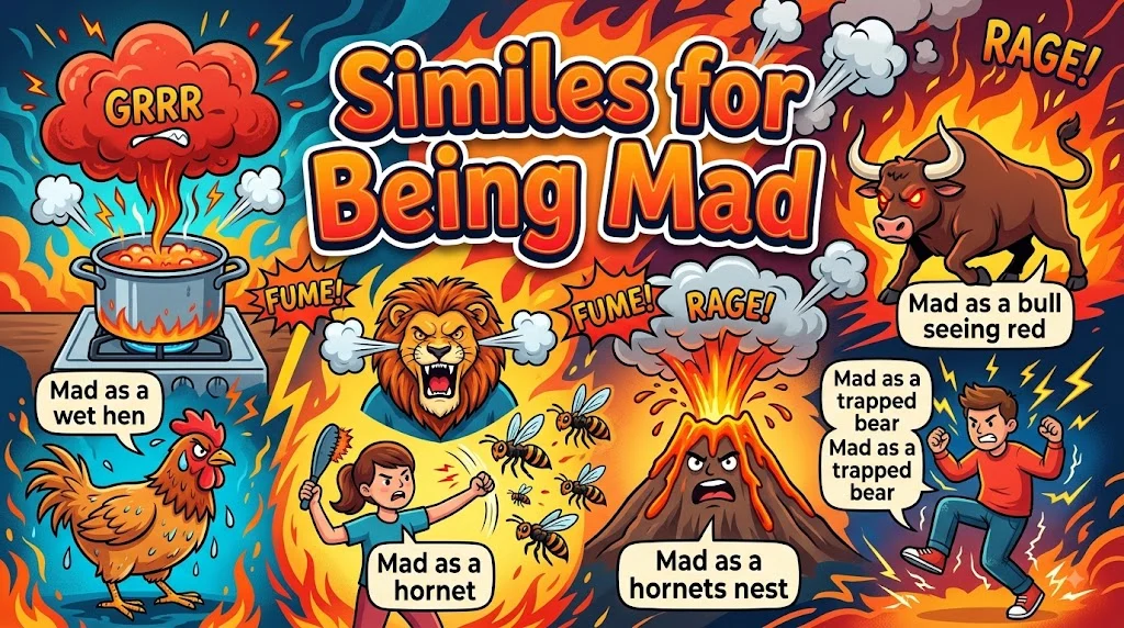 Similes for Being Mad