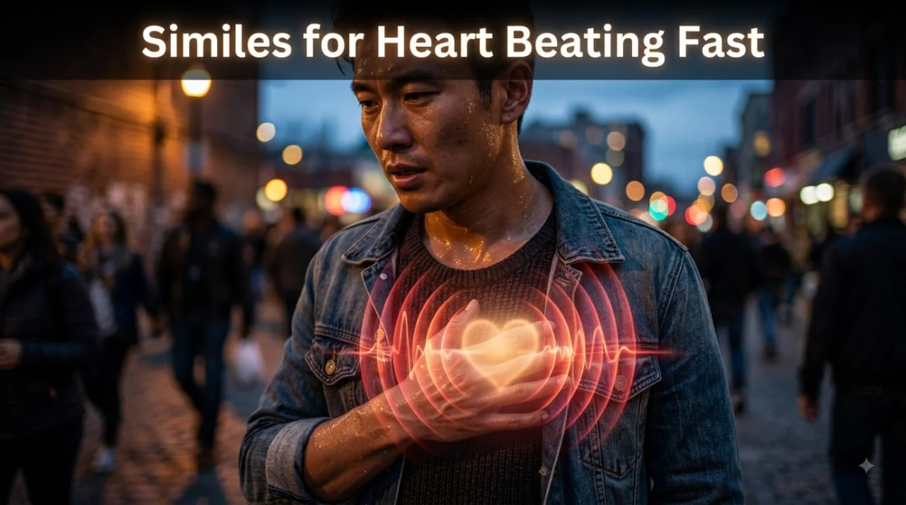 Similes For Heart Beating Fast
