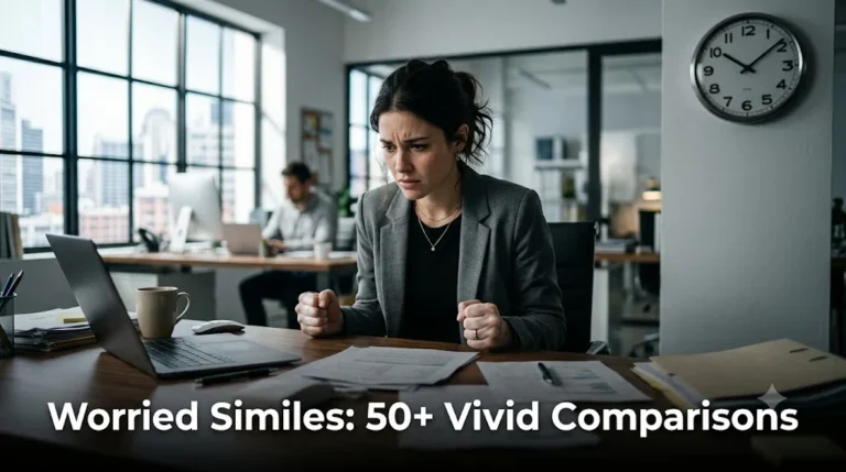 Worried Similes