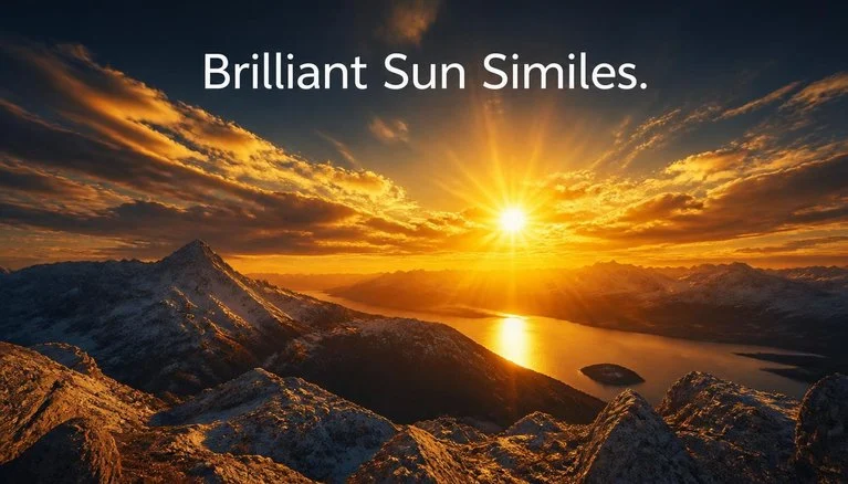 Brilliant Sun Similes