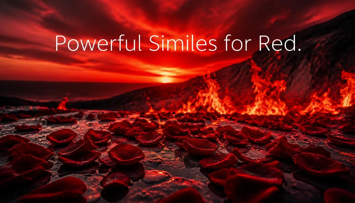 Powerful Similes For Red