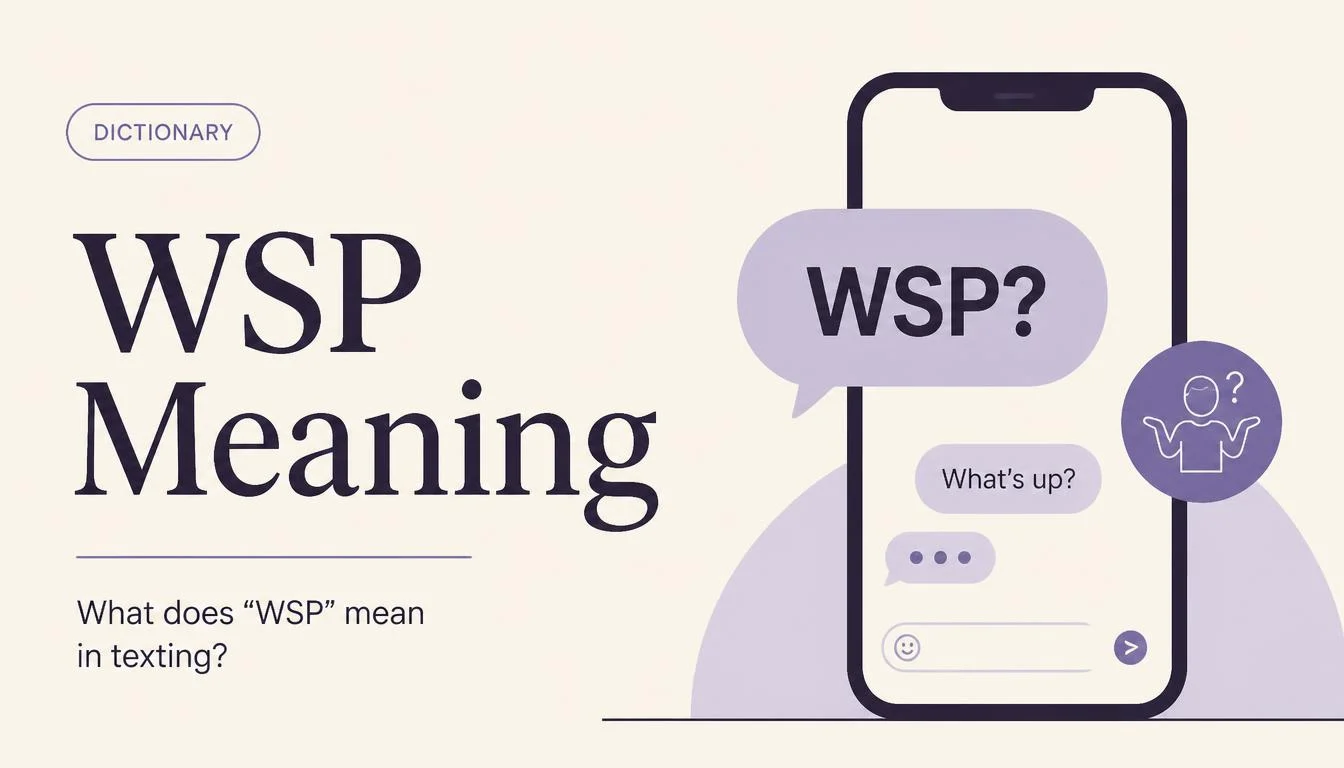 WSP Meaning in Text